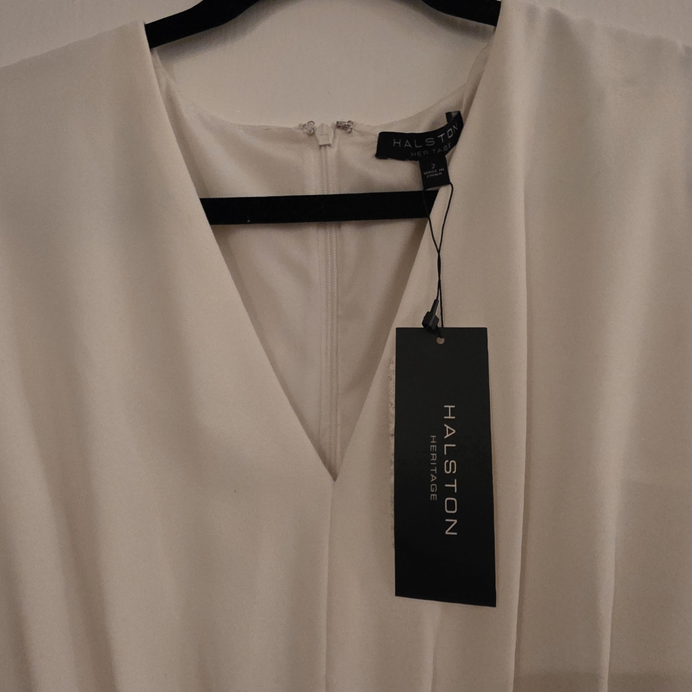 Halston Heritage White Dress